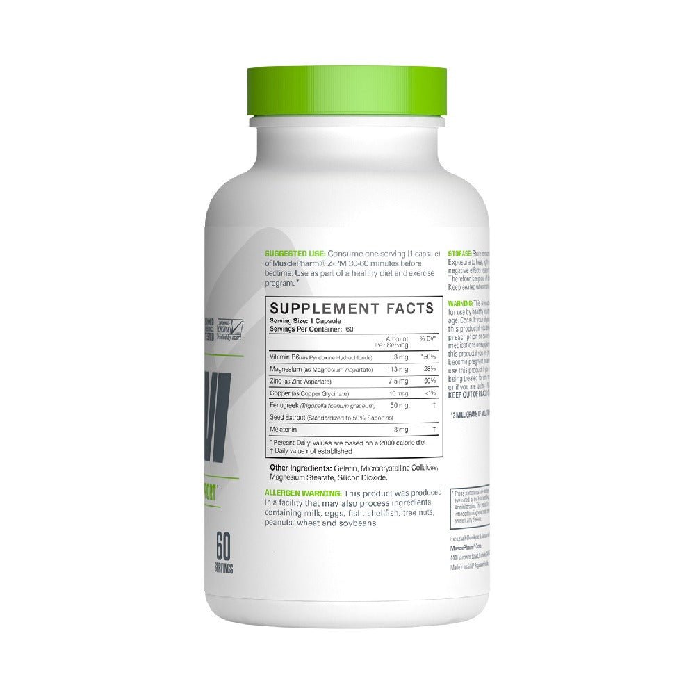 Stimulente hormonale | Z-PM, 60 capsule, Musclepharm, Supliment alimentar antistres 1