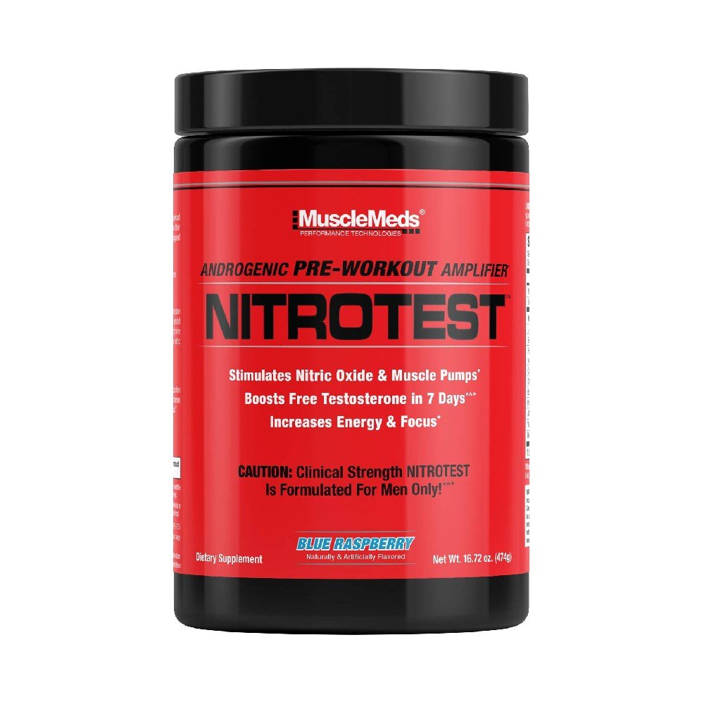 Pre-workout | Nitrotest, pudra, 474g, Musclemeds, Pre-workout+stimulator testosteron 0