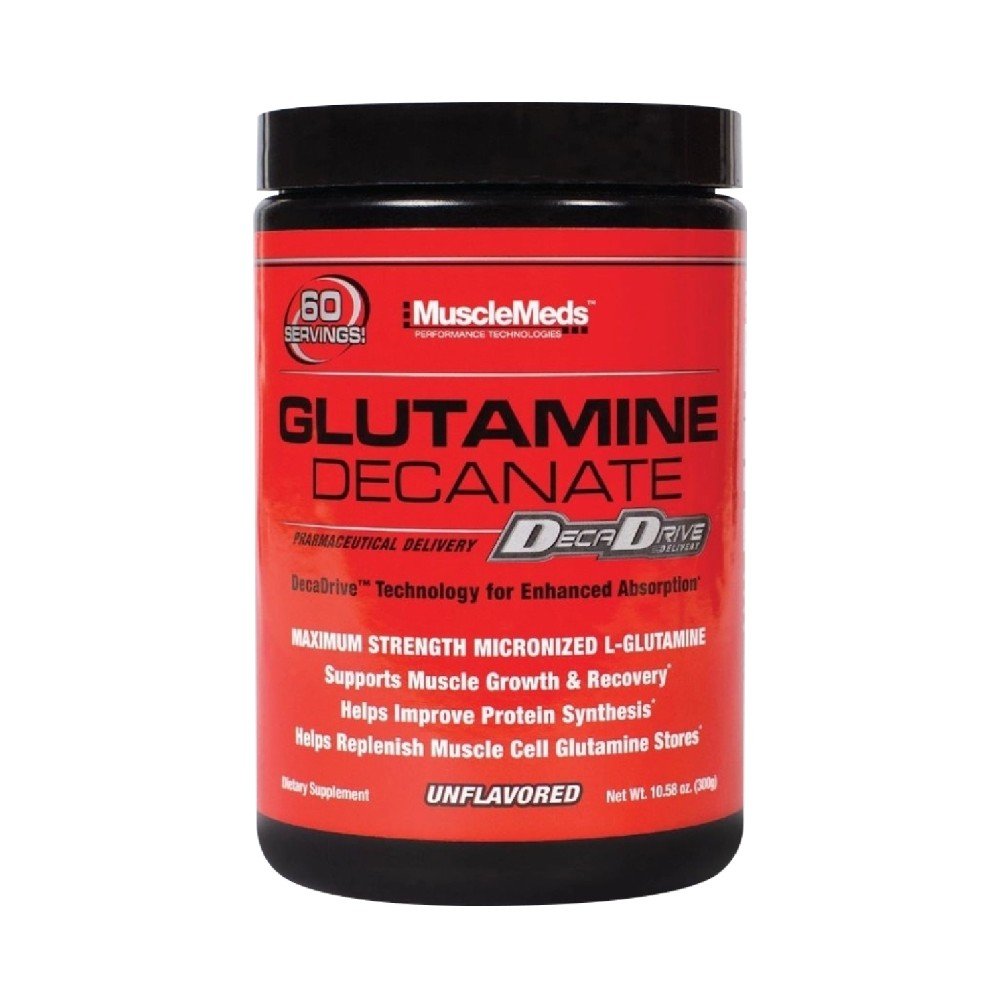 Black Friday - Reduceri Glutamina Decanate, pudra, 300g, Musclemeds, Supliment alimentar pentru refacere Unflavoured Promotie 1