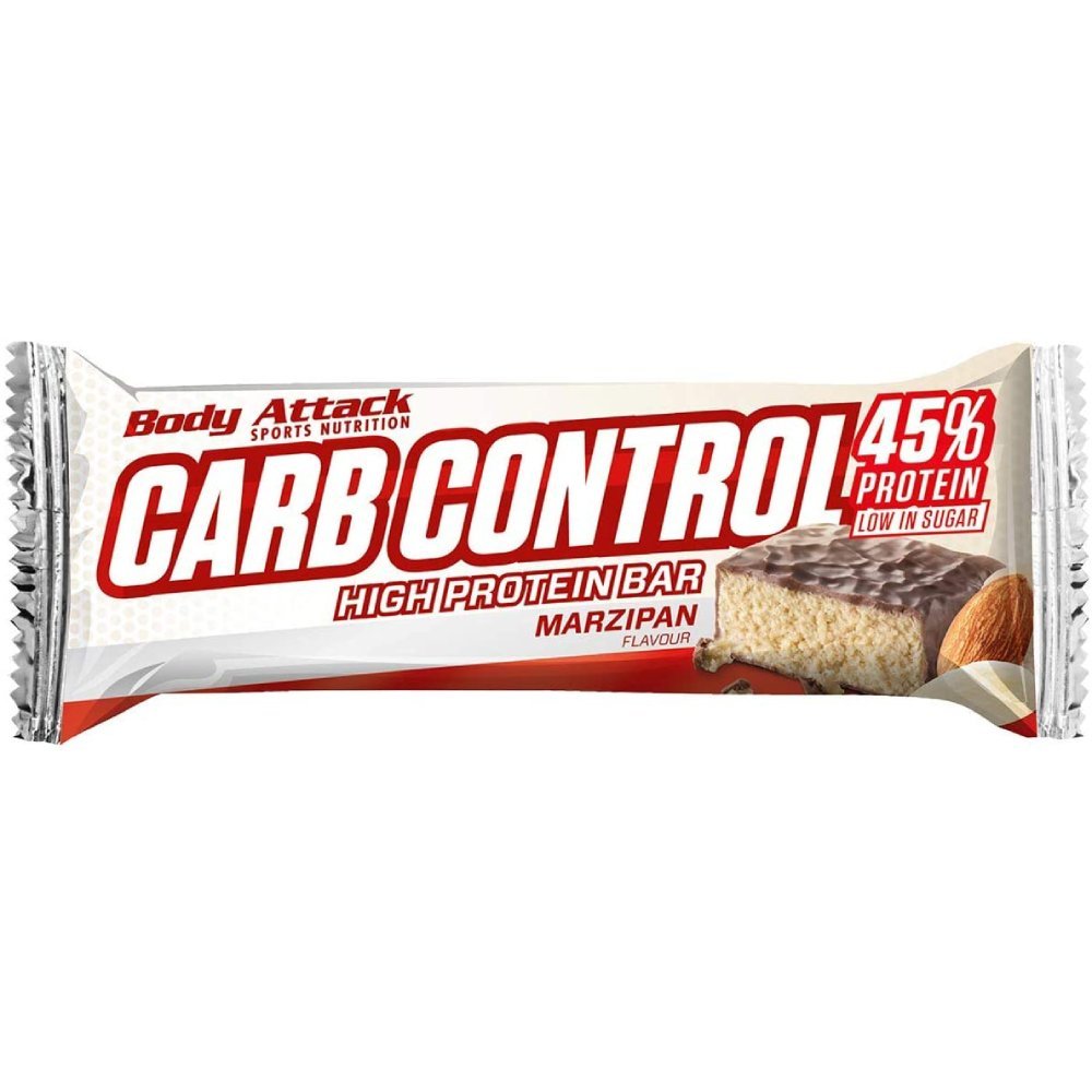 Black Friday - Reduceri Carb Control High Protein Bar, 100g, Body Attack, Baton proteic Marzipan Promotie 2