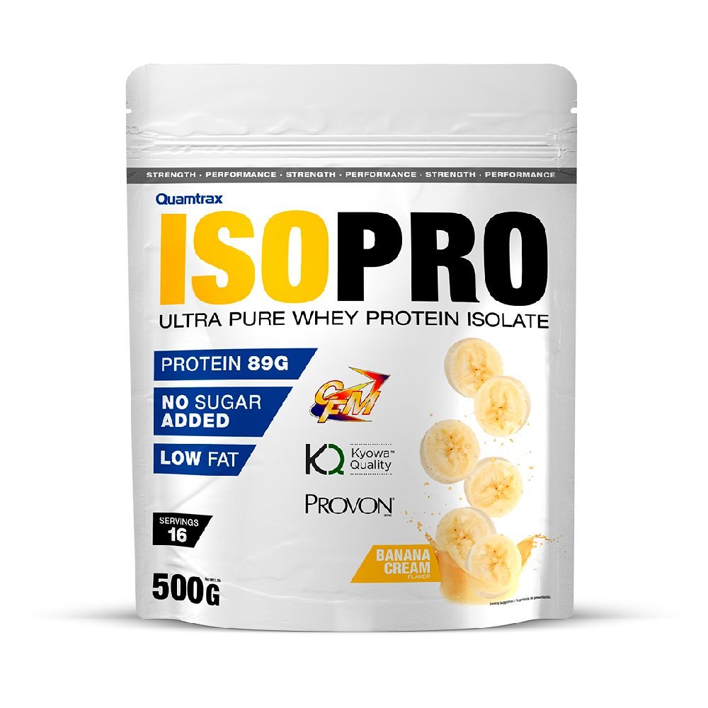 Slabire & Ardere grasimi | Iso Pro, pudra, 500g, Quamtrax, Izolat proteic din zer 0