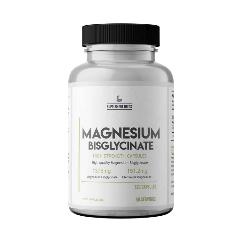 Black Friday - Reduceri Magneziu bisglicinat, 120 capsule, Supplement Needs, Supliment alimentar pentru sanatate Promotie 1