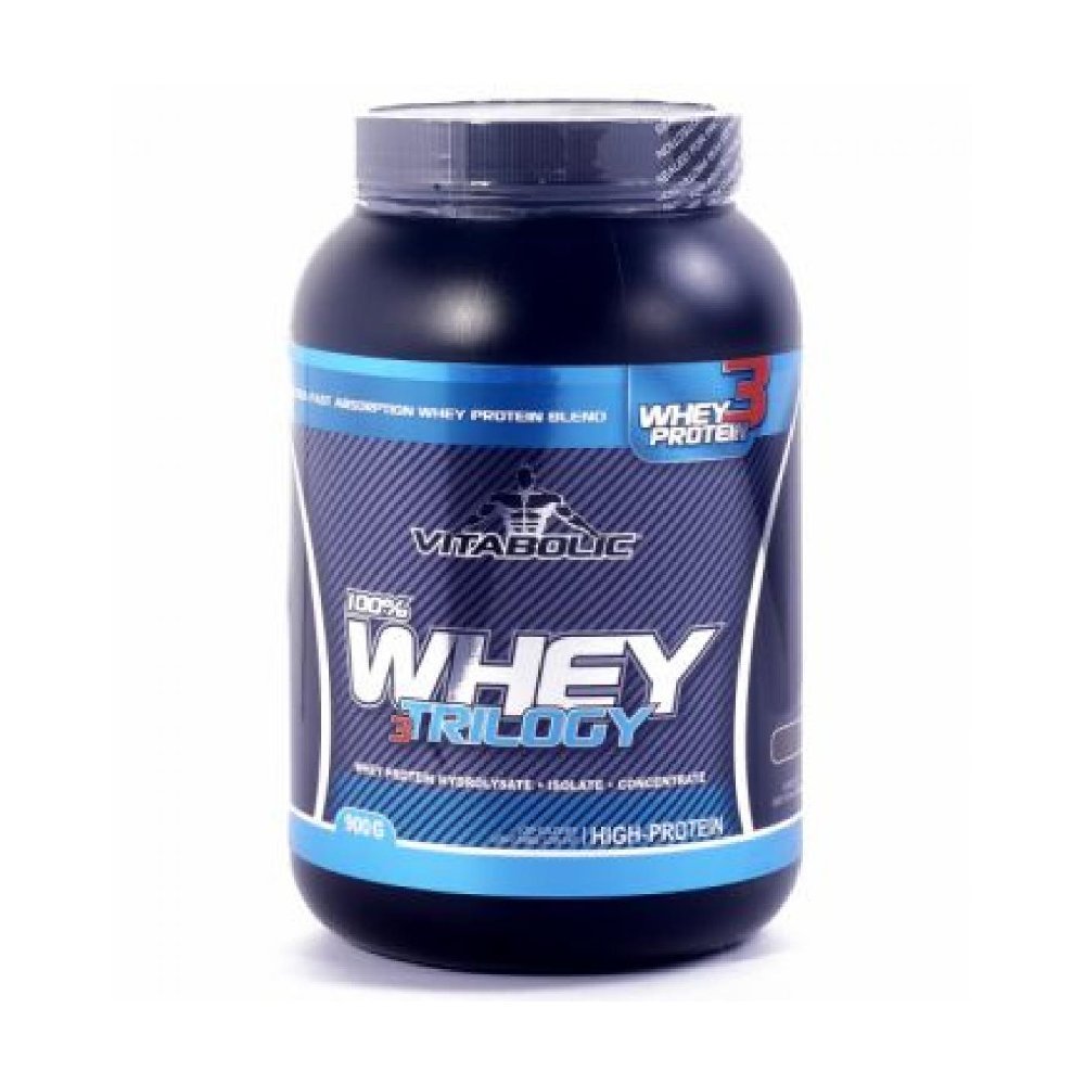 Slabire & Ardere grasimi | 100% Whey Trilogy, pudra, 900g, Vitabolic, Blend de proteine pentru crestere masa musculara 0