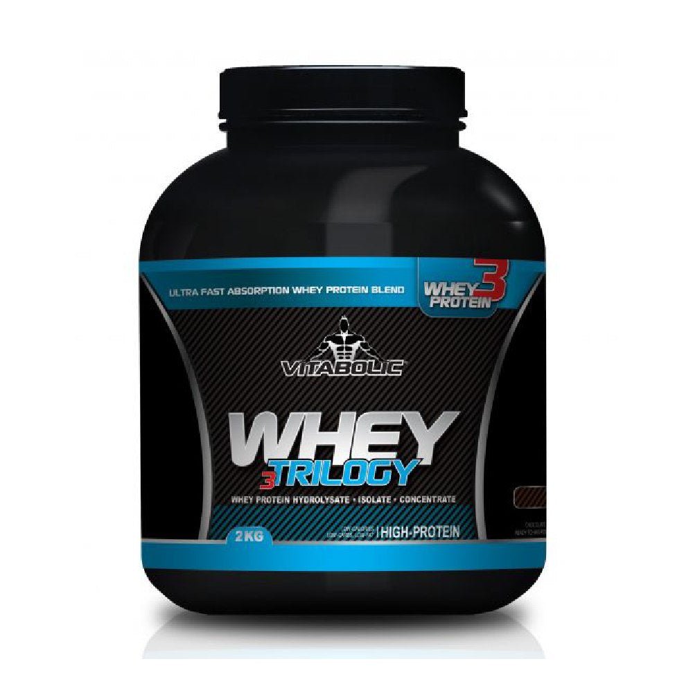 Slabire & Ardere grasimi | 100% Whey Trilogy, pudra, 2kg, Vitabolic, Blend proteic pentru crestere masa musculara 0