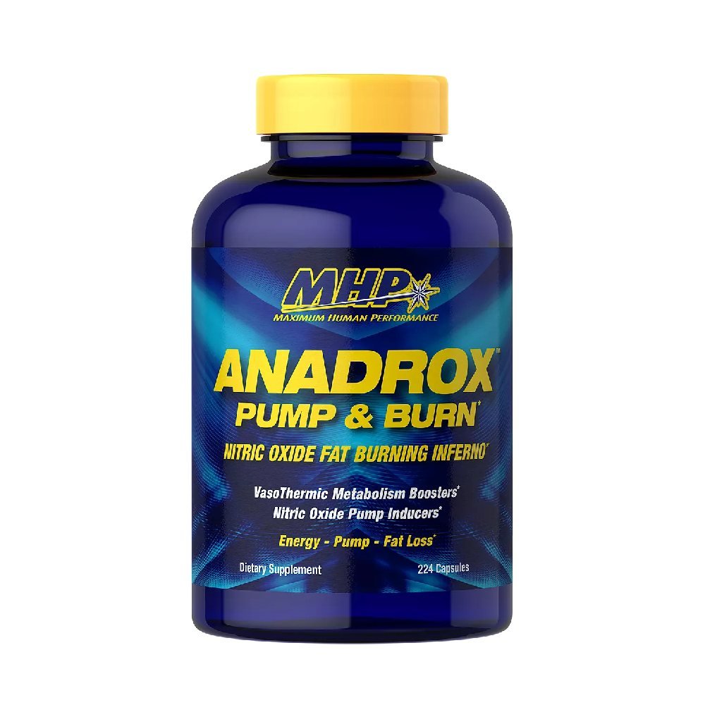 Pre-workout | Anadrox Pump&Burn, 224 capsule, MHP, Oxid nitric+arzator de grasimi 0