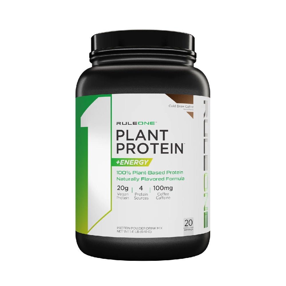 Slabire & Ardere grasimi | Proteina din plante+Energie, pudra, 640g, Rule1, Supliment crestere masa musculara 0