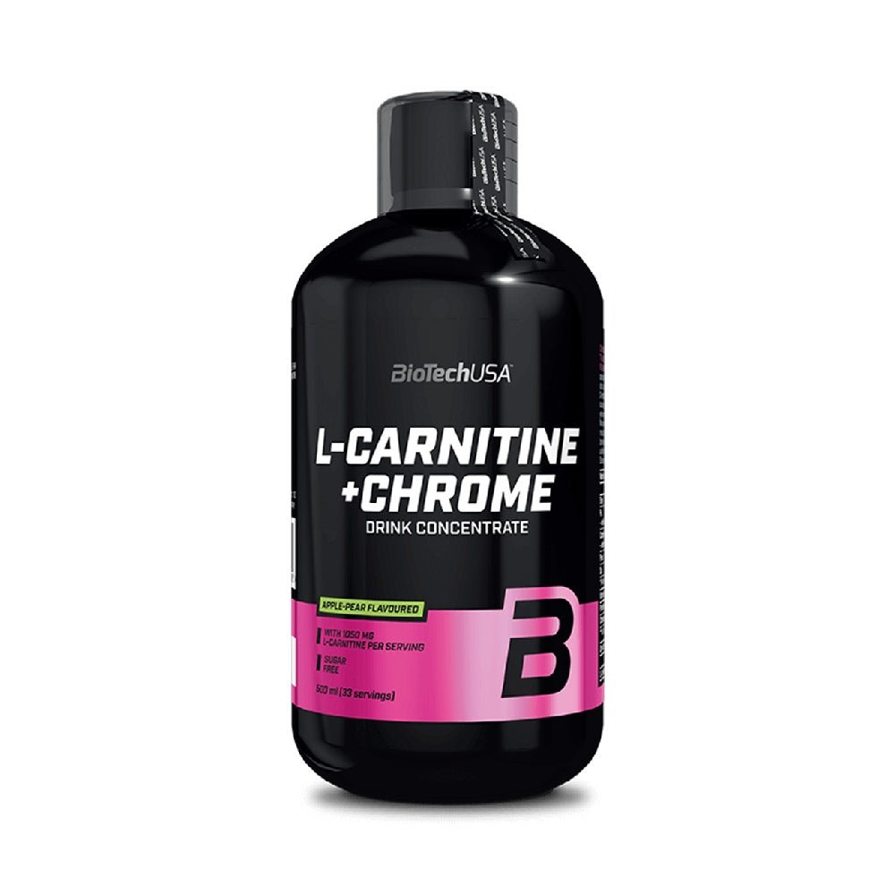 Biotech USA | L-carnitina+Crom, lichid, 500ml, BiotechUSA, Supliment alimentar pentru scadere in greutate 0