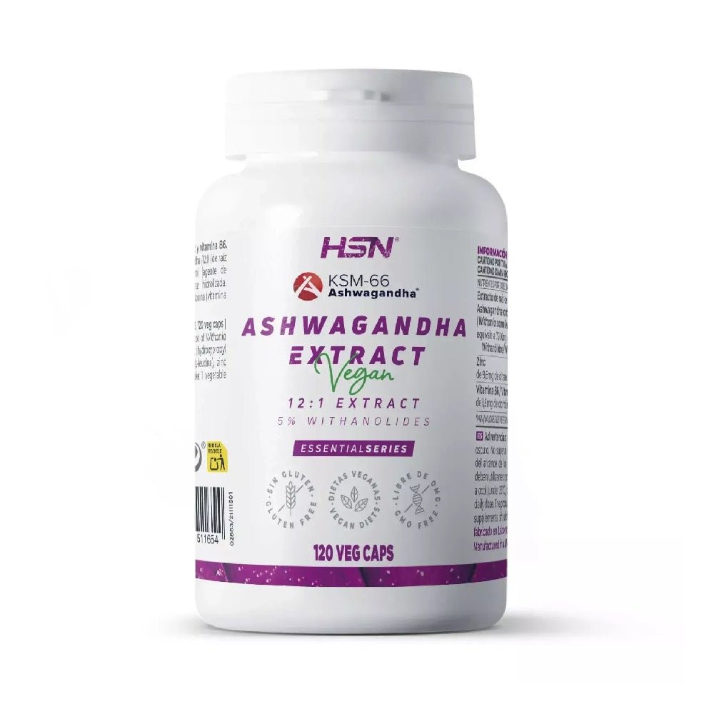 Black Friday - Reduceri Extract de Ashwagandha KSM - 66 300mg, 120 capsule vegetale, HSN, Supliment alimentar pentru sanatate Promotie 1