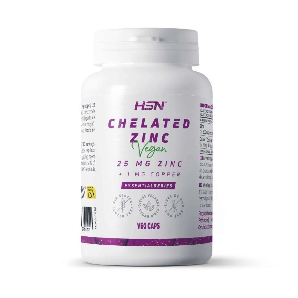 Black Friday - Reduceri Zinc chelat 25mg, 120 capsule, HSN, Supliment alimentar pentru sanatate Promotie 1