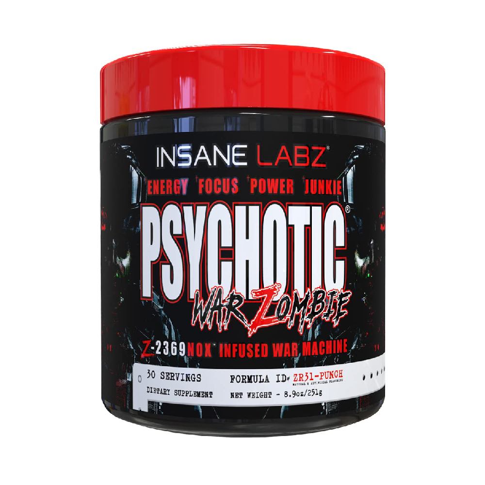 Pre-workout | Psychotic War Zombie, pudra, 251g, Insane Labz, Pre-workout cu cofeina 0