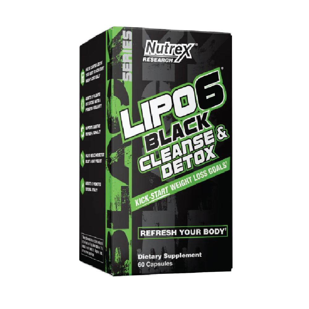 Black Friday - Reduceri Lipo 6 Black Cleanse & Detox, 60 capsule, Nutrex, Supliment scadere in greutate Promotie 1