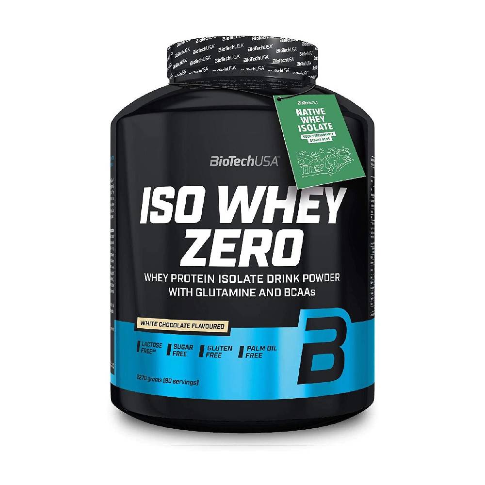 Black Friday - Reduceri Iso Whey Zero 2,3kg, pudra, Biotech USA, Izolat proteic din zer Chocolate Promotie 2