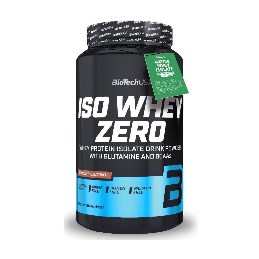 Black Friday - Reduceri Iso Whey Zero 900g, pudra, Biotech USA, Izolat proteic din zer Chocolate Promotie 2