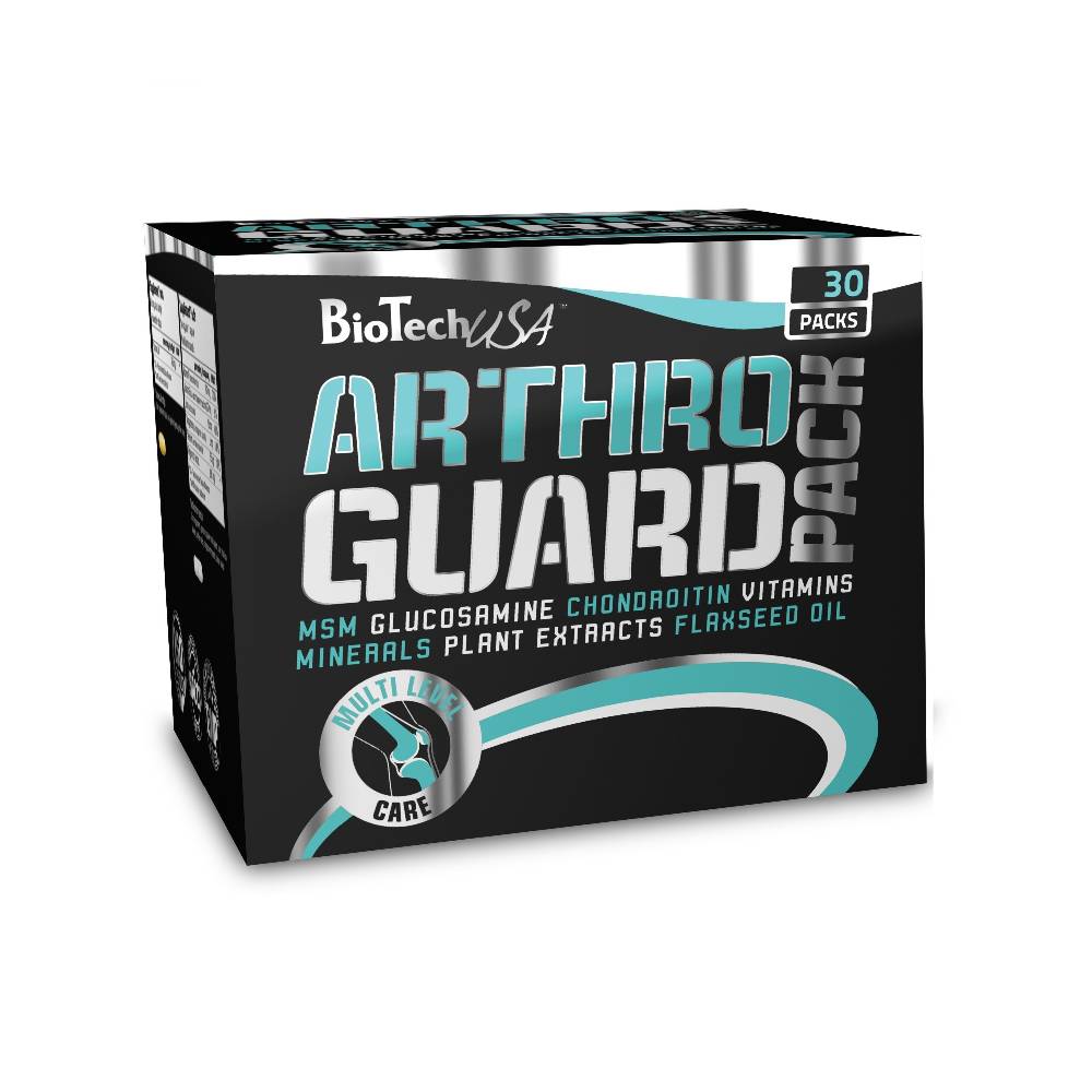 Suplimente pentru oase si articulatii | Arthro Guard 30 pachete, Biotech USA, Supliment alimentar pentru oase si articulatii pe baza de MSM, glucozamina si condroitina 1