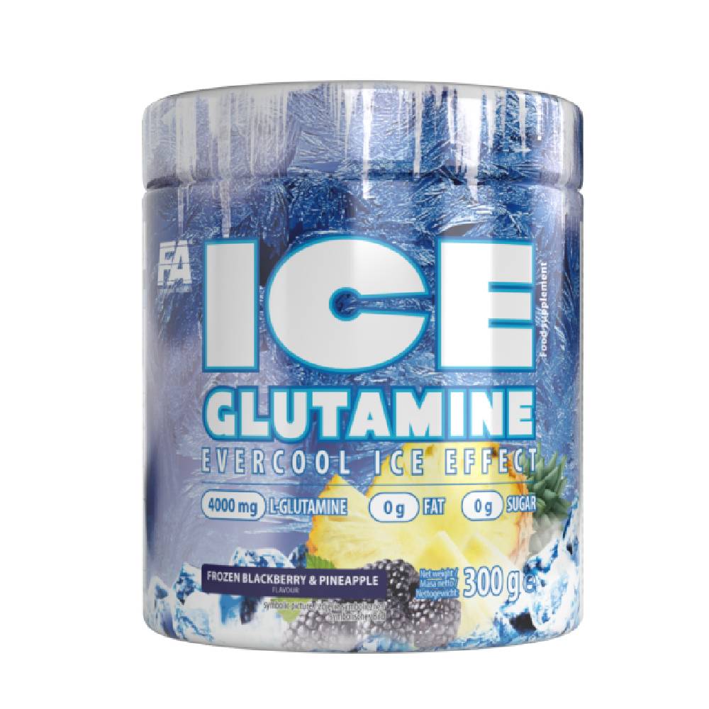 Black Friday - Reduceri L - glutamina 300g, pudra, Fitness Authority, Supliment pentru recuperare musculara Frozen blackberry & pineapple Promotie 1