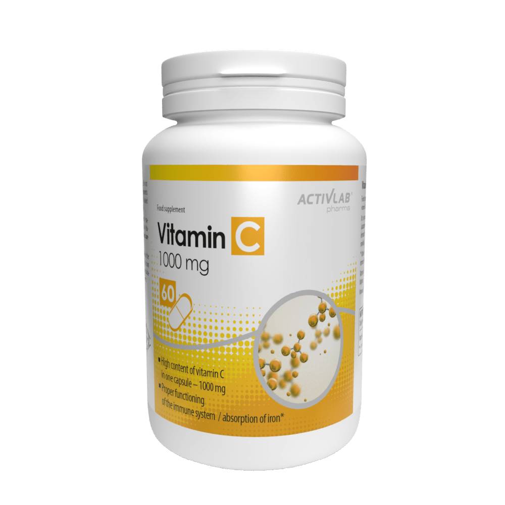 Black Friday - Reduceri Vitamin C 1000 mg, 60 capsule, Activlab, Supliment alimentar pentru imunitate Promotie 1