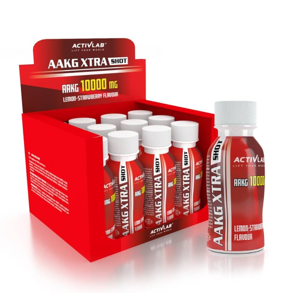 Black Friday - Reduceri AAKG Arginina 10 000mg Shot, 100ml, Activlab, Oxid nitric Lemon - Strawberry Promotie 2