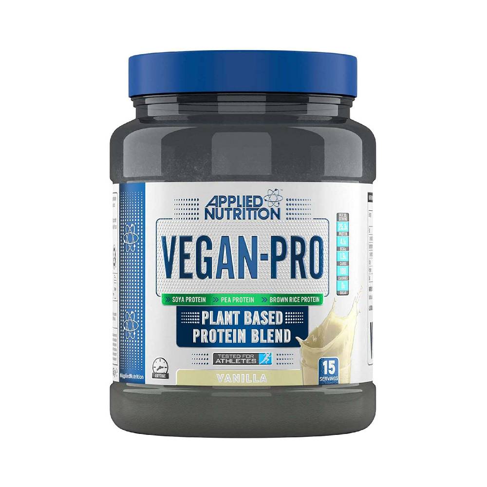 Black Friday - Reduceri Vegan - Pro pudra, 450g, Applied Nutrition, Proteina vegetala cu aminoacizi cu catena ramificata Vanilla Promotie 2