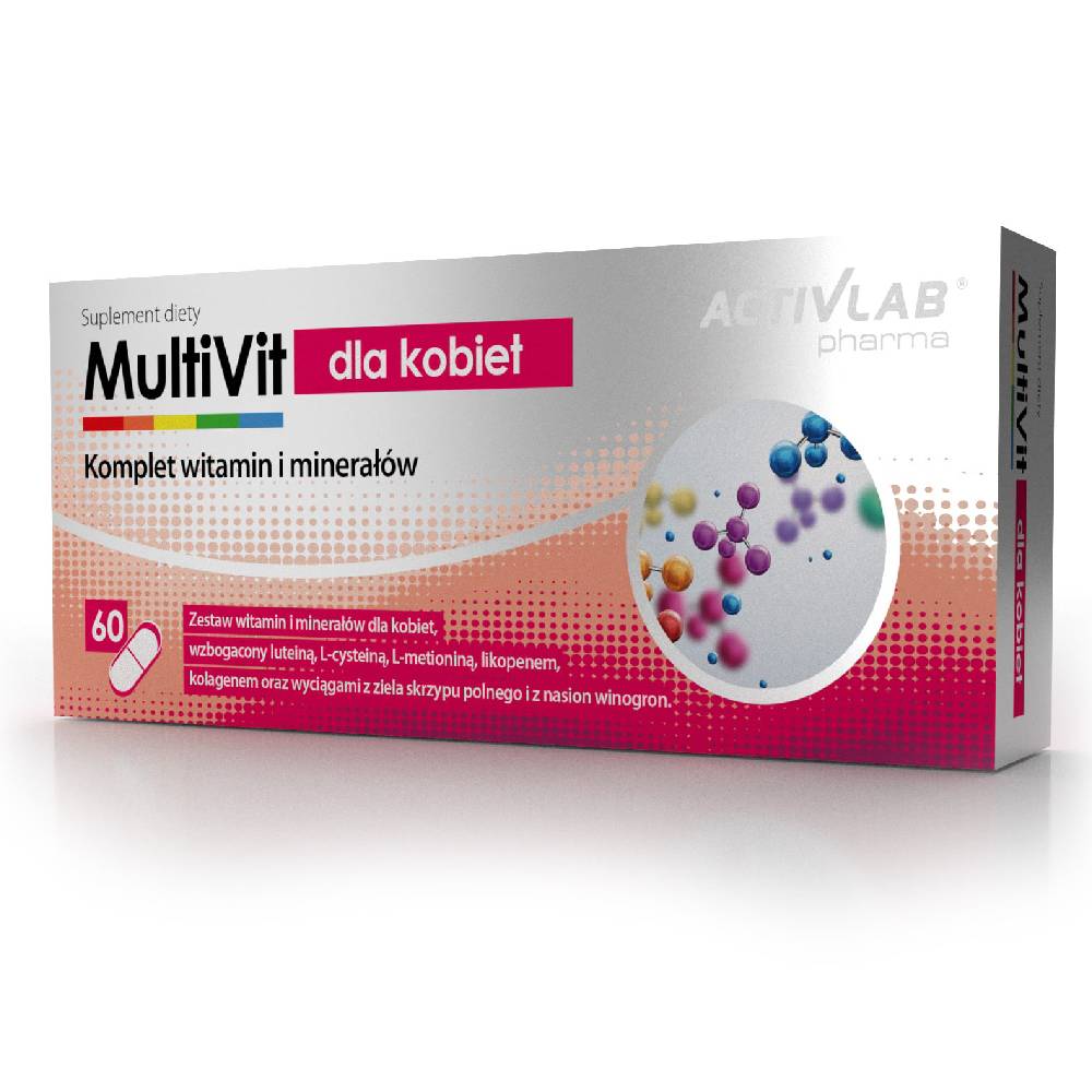 Black Friday - Reduceri MultiVit For Women, 60 capsule, Activlab, Complex de vitamine si minerale pentru femei Promotie 1