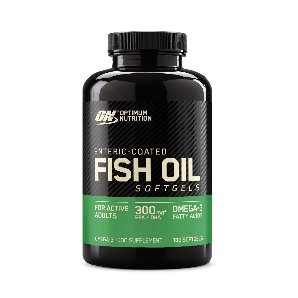 Acizi grasi Omega | Ulei de peste cu invelis enteric, 100 capsule moi, Optimum Nutrition, Acizi grasi Omega 3 0