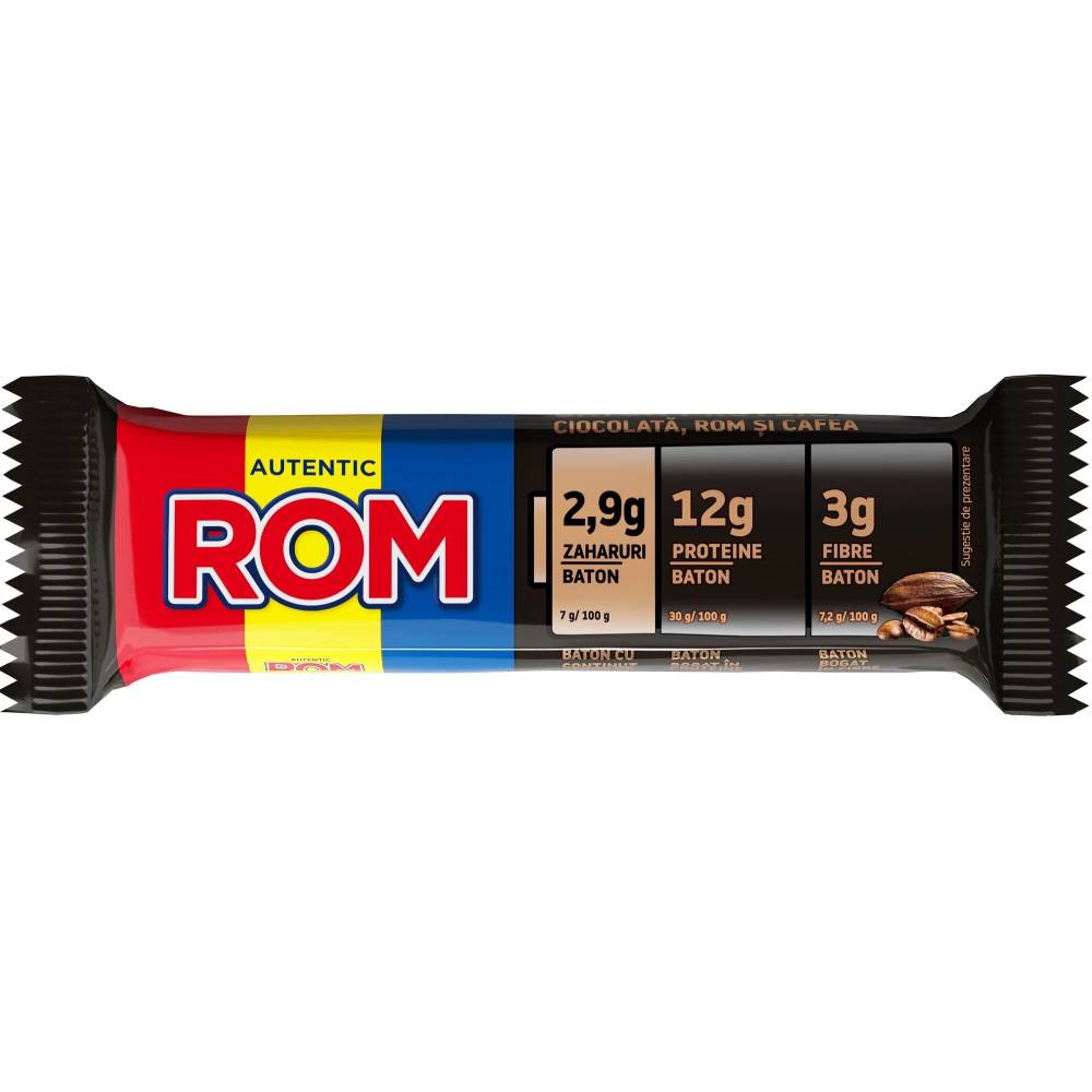 Alimente & Gustari | Baton Proteic Rom, 41 g, Kandia, Bogat in fibre 1