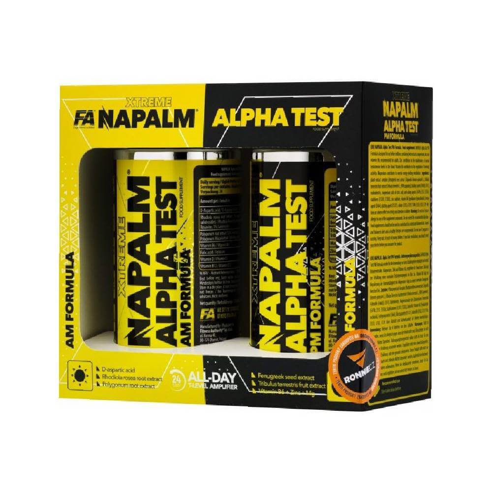 Black Friday - Reduceri Napalm Alpha Test 240 tablete, Fitness Authority, Supliment pentru cresterea nivelului de testosteron Promotie 2