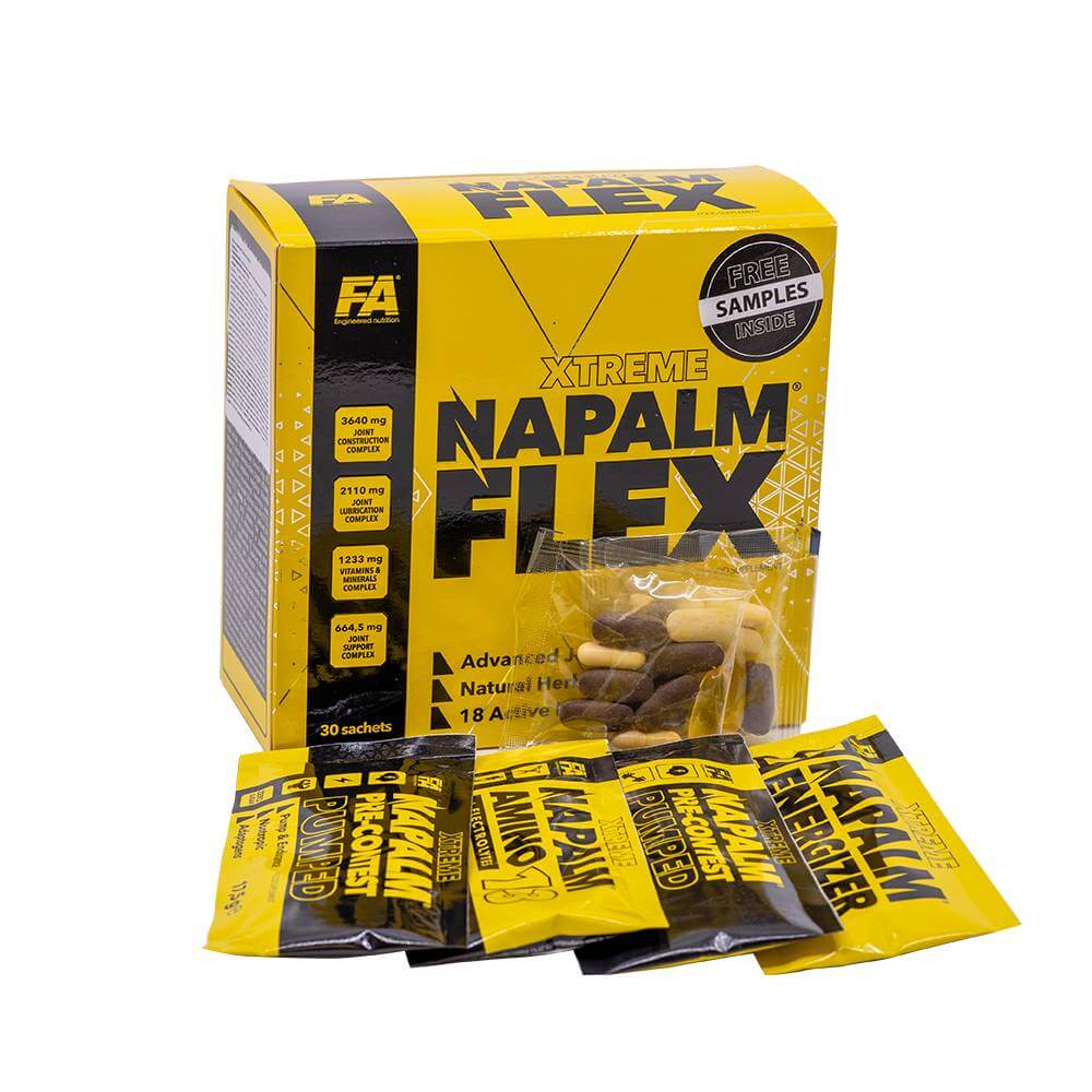 Black Friday - Reduceri Napalm Flex, 30 plicuri, Fitness Authority, Supliment alimentar pentru articulatii Promotie 2