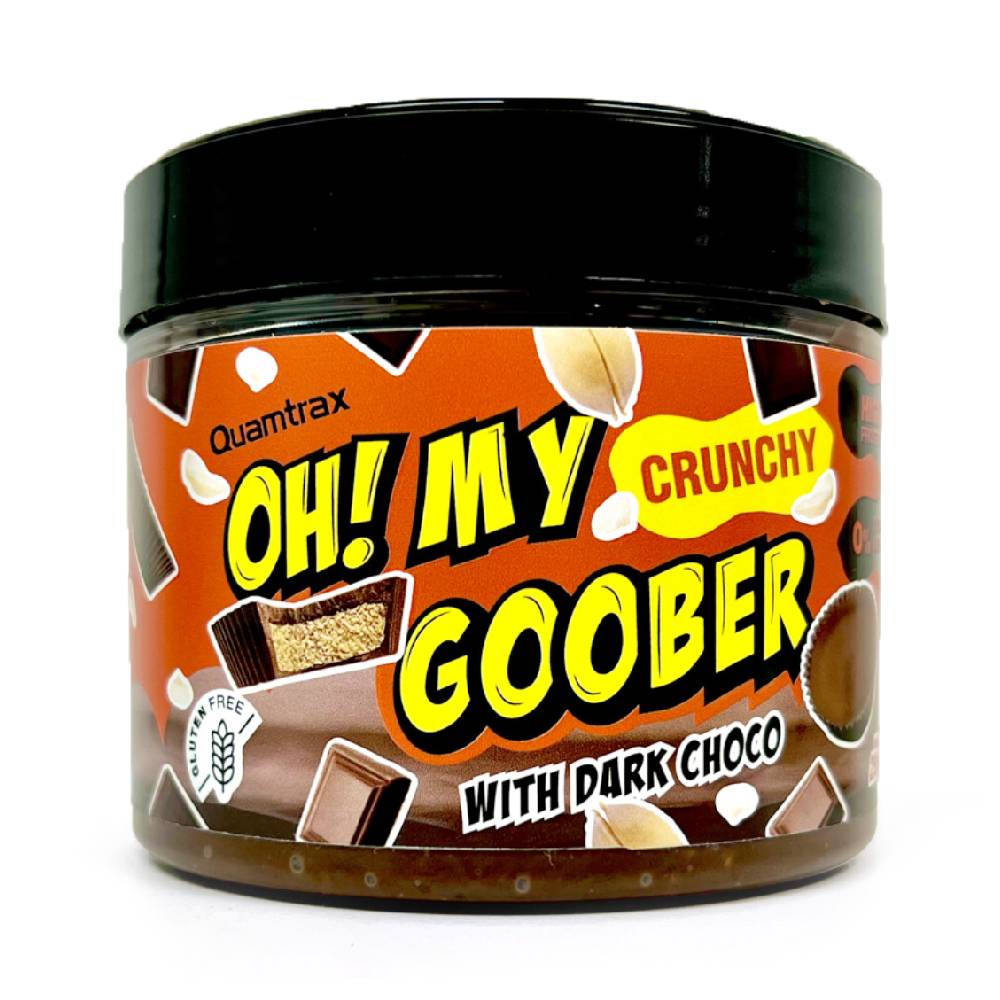 Black Friday - Reduceri Oh! My Goober, 250g, Quamtrax, Unt de arahide proteic Dark Choco Promotie 1