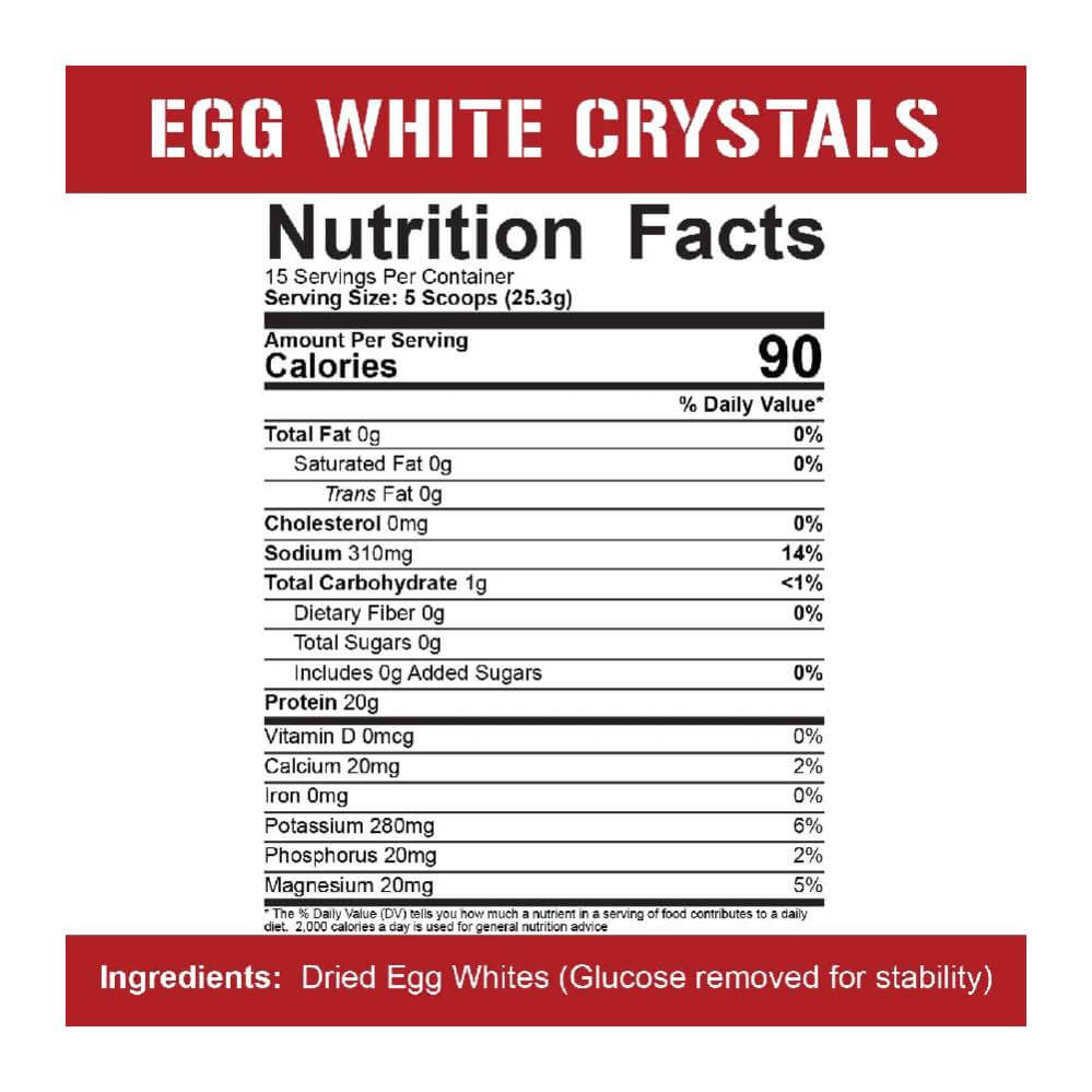 Black Friday - Reduceri Egg White Crystals, pudra, 379g, 5% Rich Piana, Pudra proteica din albus de ou Promotie 2