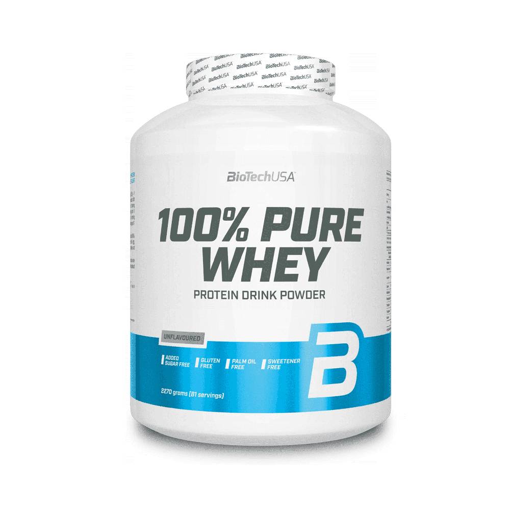 Black Friday - Reduceri 100% Pure Whey 2,27kg, pudra, Biotech USA, Concentrat si izolat proteic din zer Chocolate Promotie 2