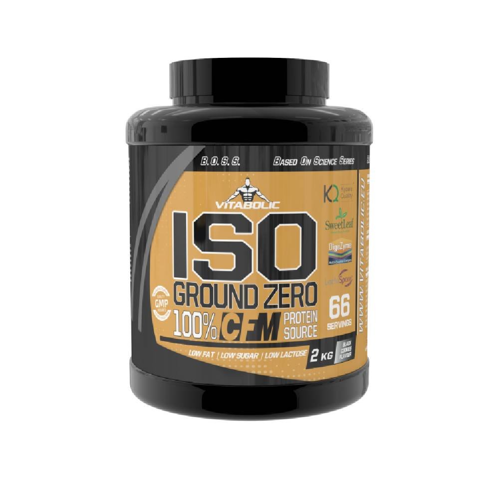 Proteine | Iso Ground Zero CFM, pudra, 2kg, Vitabolic, Izolat proteic din zer 0