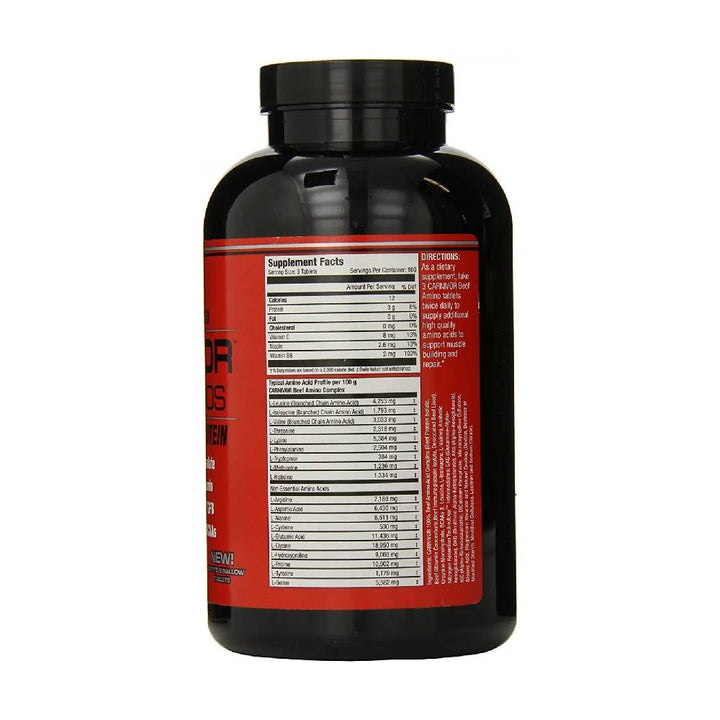 Aminoacizi | Aminos Carnivor Beef, 300 tablete, Musclemeds, Complex de aminoacizi din vita 1