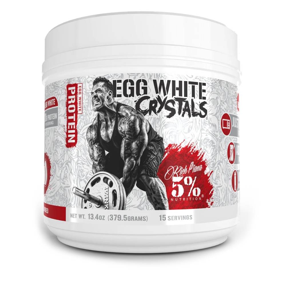 Black Friday - Reduceri Egg White Crystals, pudra, 379g, 5% Rich Piana, Pudra proteica din albus de ou Promotie 1