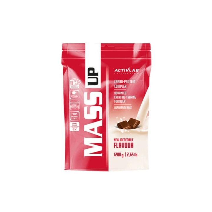 Black Friday - Reduceri Mass Up 1.2kg, pudra, Activlab, Mix pentru crestere masa musculara Salted Caramel Promotie 1