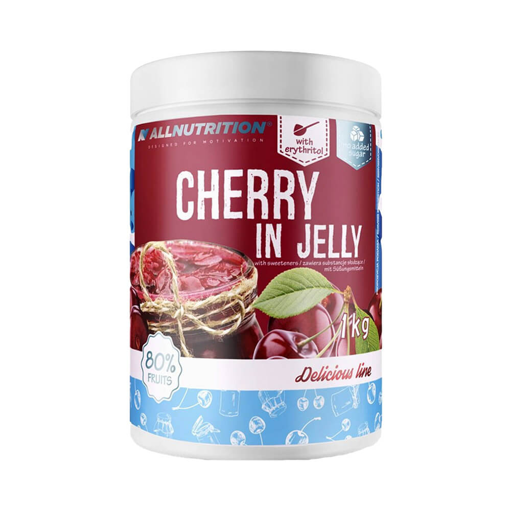 Alimente & Gustari | Gem fara zahar Cherry in Jelly, 1kg, Allnutrition, Continut ridiat de fructe 0