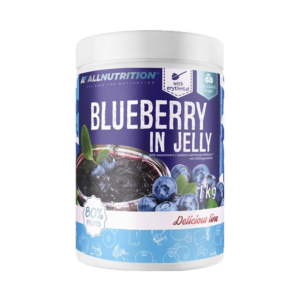 Black Friday - Reduceri Gem fara zahar Blueberry in Jelly, 1kg, Allnutrition, Continut ridicat de fructe Promotie 1