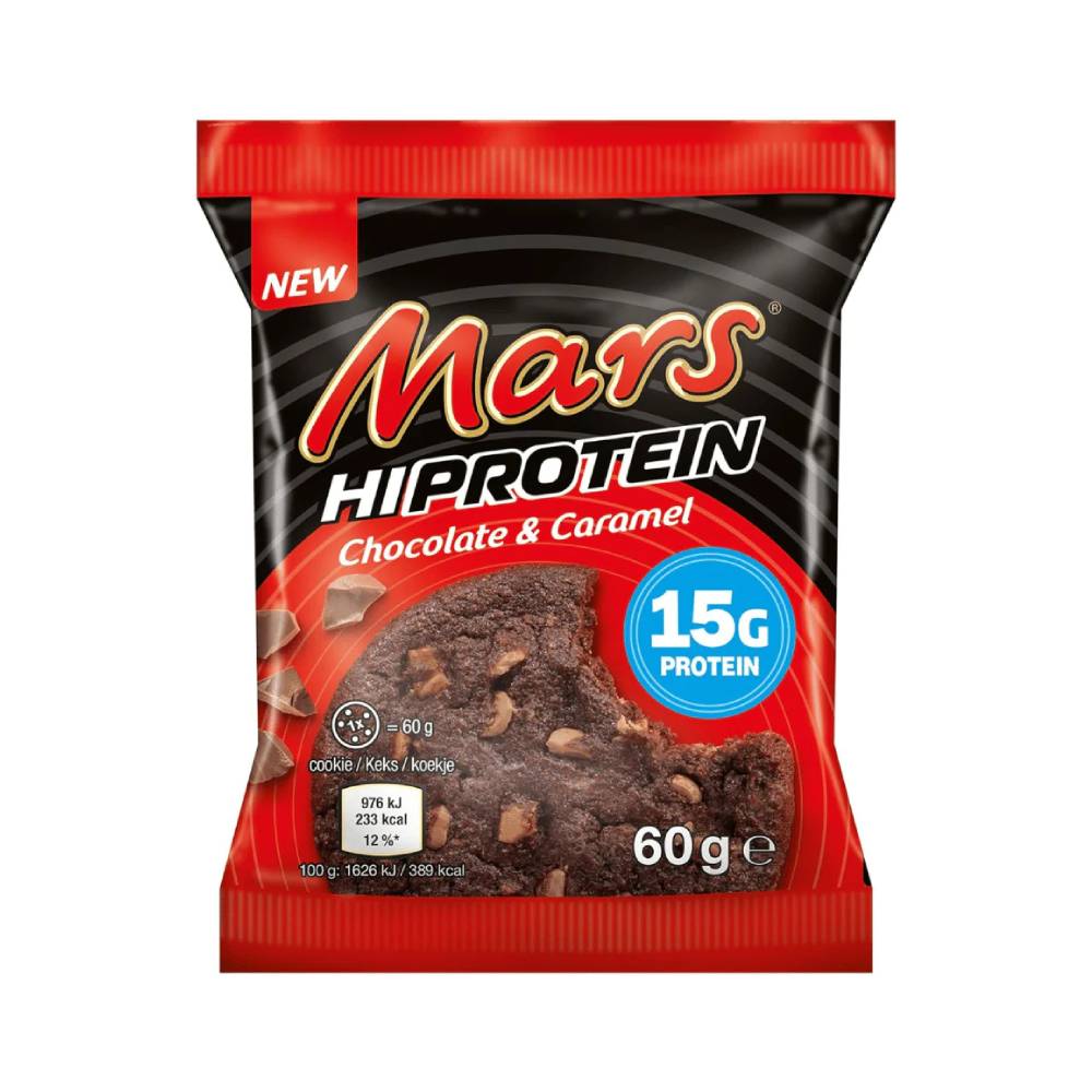 Black Friday - Reduceri Mars High Protein Cookie 60g, Mars Protein, Prajitura proteica Chocolate Caramel Promotie 1