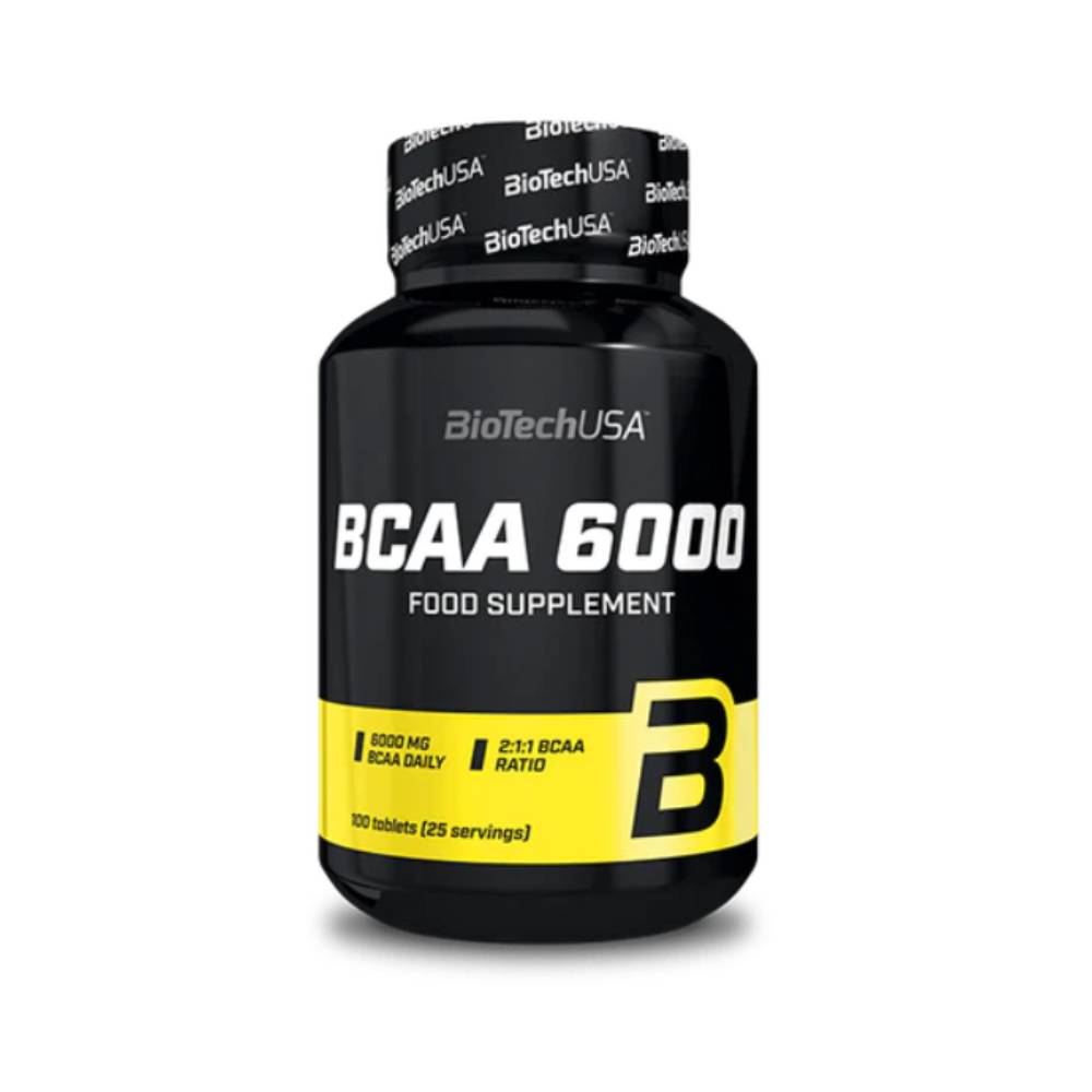 BCAA | BCAA 6000, 100 tablete, BiotechUSA, Aminoacizi pentru refacere 0