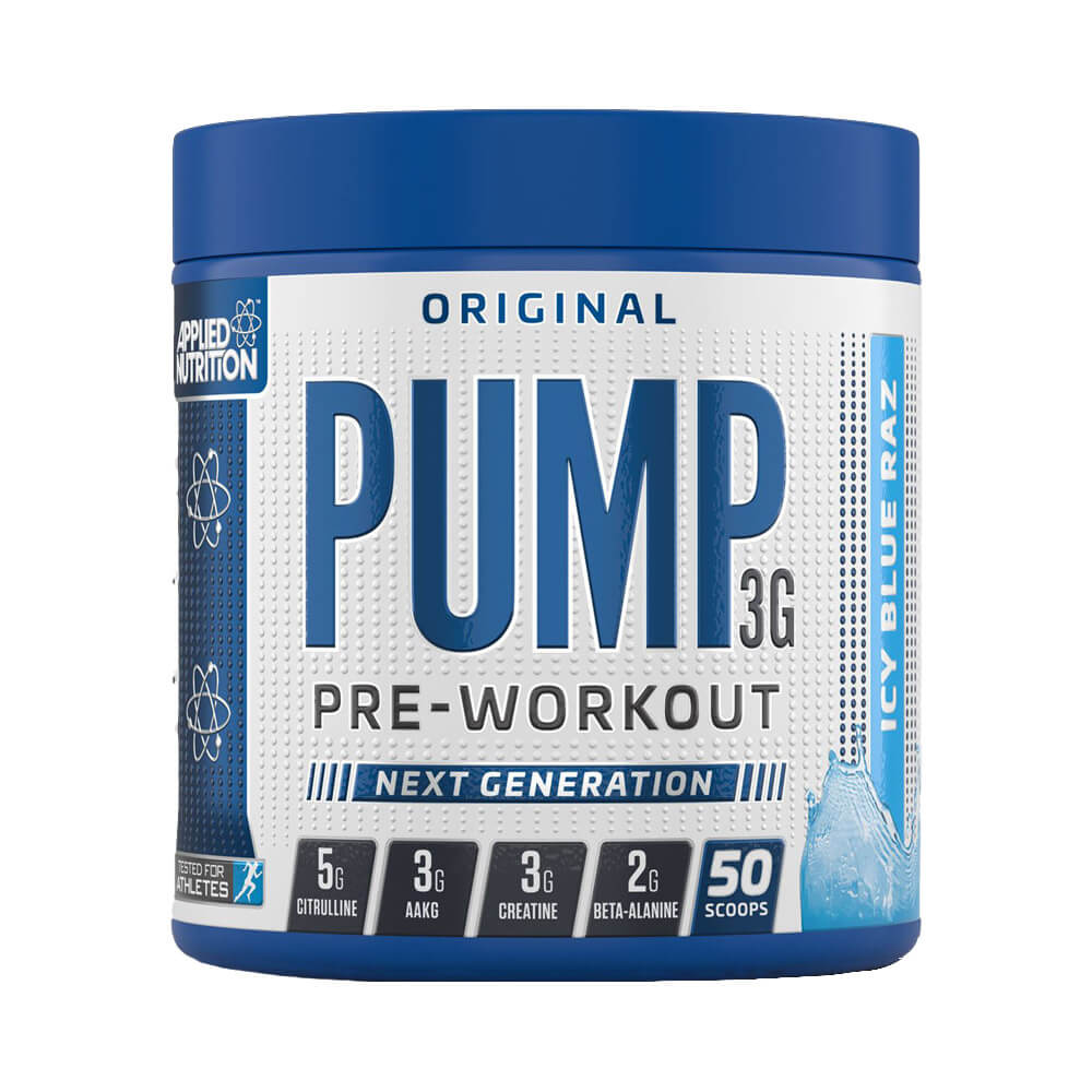 Black Friday - Reduceri Pump 3g, pudra, 375g, Applied Nutrition, Supliment alimentar pre - workout cu cofeina Ice Blue Raz Promotie 1