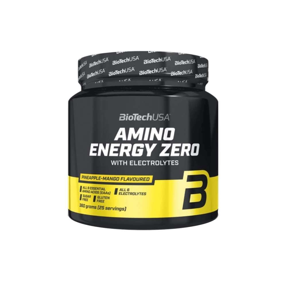 Black Friday - Reduceri Amino Energy Zero, 360g, pudra, Biotech USA, Complex de aminoacizi pentru refacere Lime Promotie 1