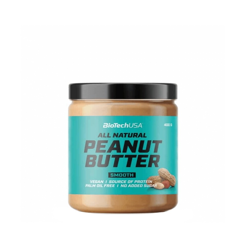 Black Friday - Reduceri Unt de arahide 400g, Biotech Nutrition, Gust natural Smooth Promotie 1