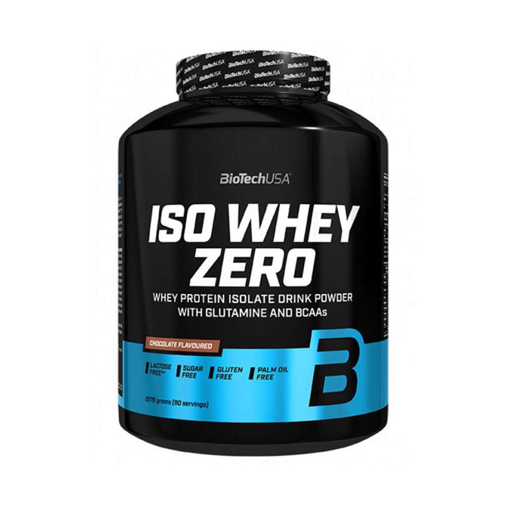 Black Friday - Reduceri Iso Whey Zero 2,3kg, pudra, Biotech USA, Izolat proteic din zer Chocolate Promotie 1