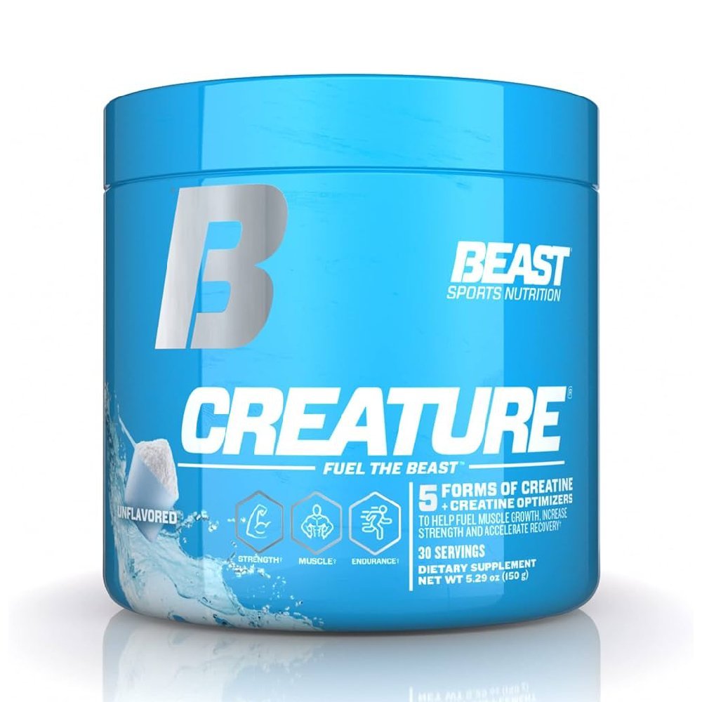 Creatina | Creature, pudra, 150g, Beast Sports, Complex de creatina pentru crestere masa musculara 0