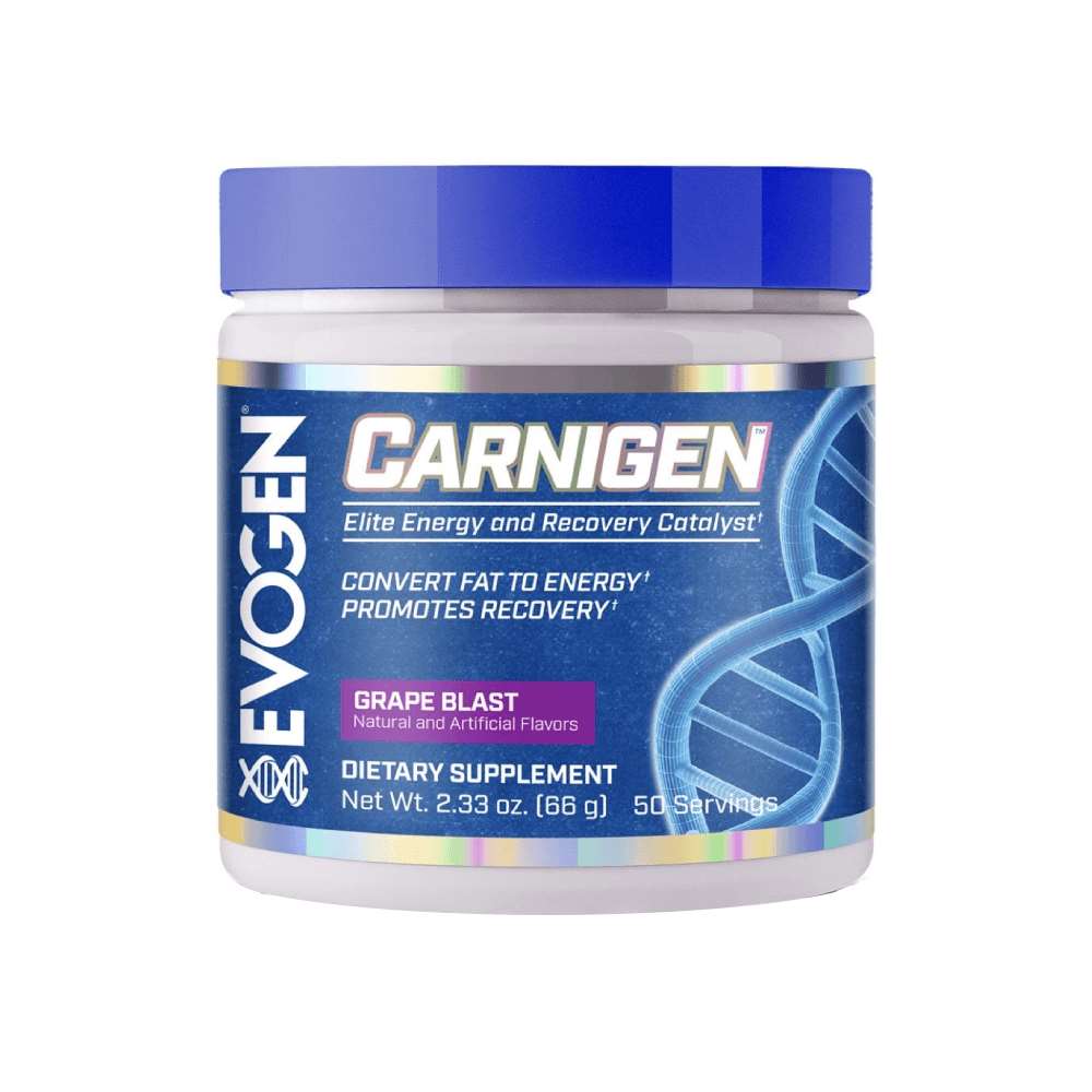 Black Friday - Reduceri Carnigen 70g, pudra, Evogen, Amestec de carnitina Grape Promotie 1