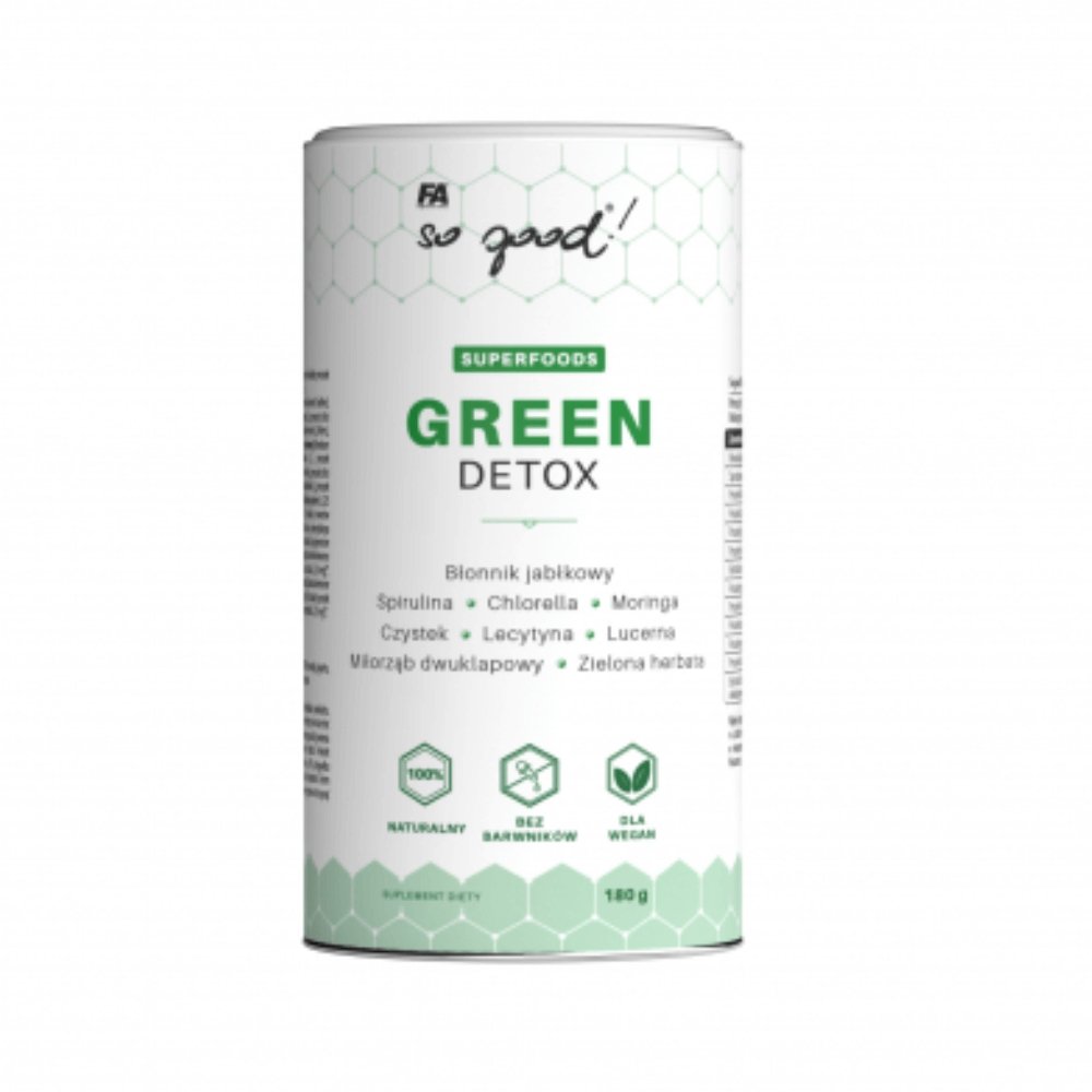 Black Friday - Reduceri Green Detox, pudra, 180g, Fitness Authority, Supliment pentru detoxifiere, antioxidanti pentru sportivi Promotie 1