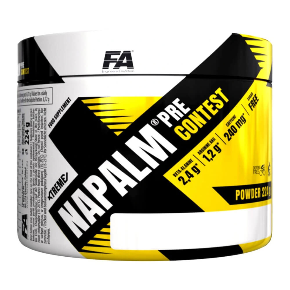 Suplimente antrenament | Xtreme Napalm, pudra, 224g, Fitness Authority, Supliment alimentar pre-workout cu cofeina 0