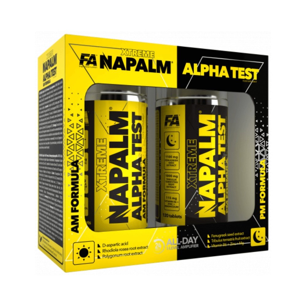 Black Friday - Reduceri Napalm Alpha Test 240 tablete, Fitness Authority, Supliment pentru cresterea nivelului de testosteron Promotie 1