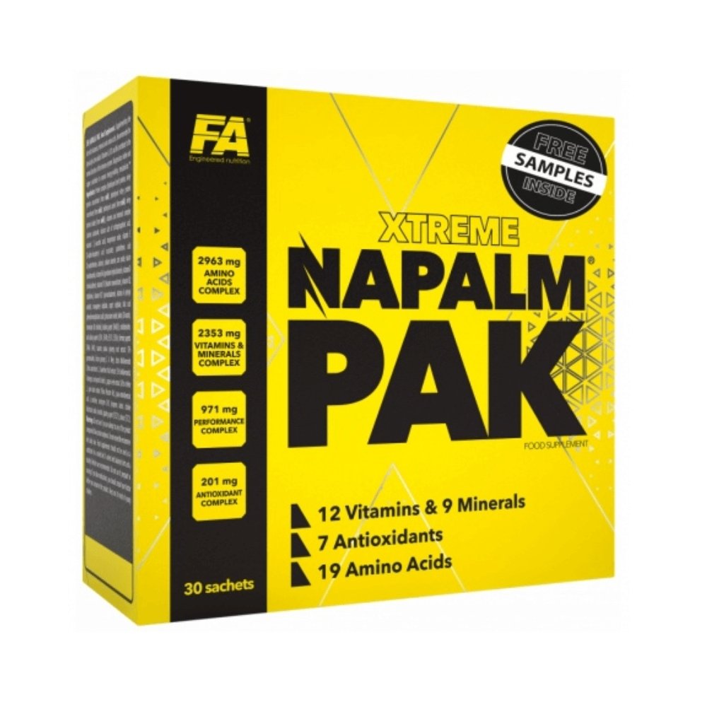 Black Friday - Reduceri Xtreme Napalm Pak 30 plicuri, Fitness Authority, Complex de vitamine si minerale pentru sportivi Promotie 1