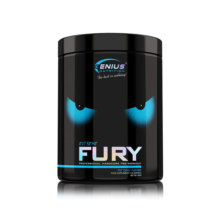 Pre-workout | FURY EXTREME, pudra, 400g, Genius Nutrition, Pre-workout cu cofeina 5