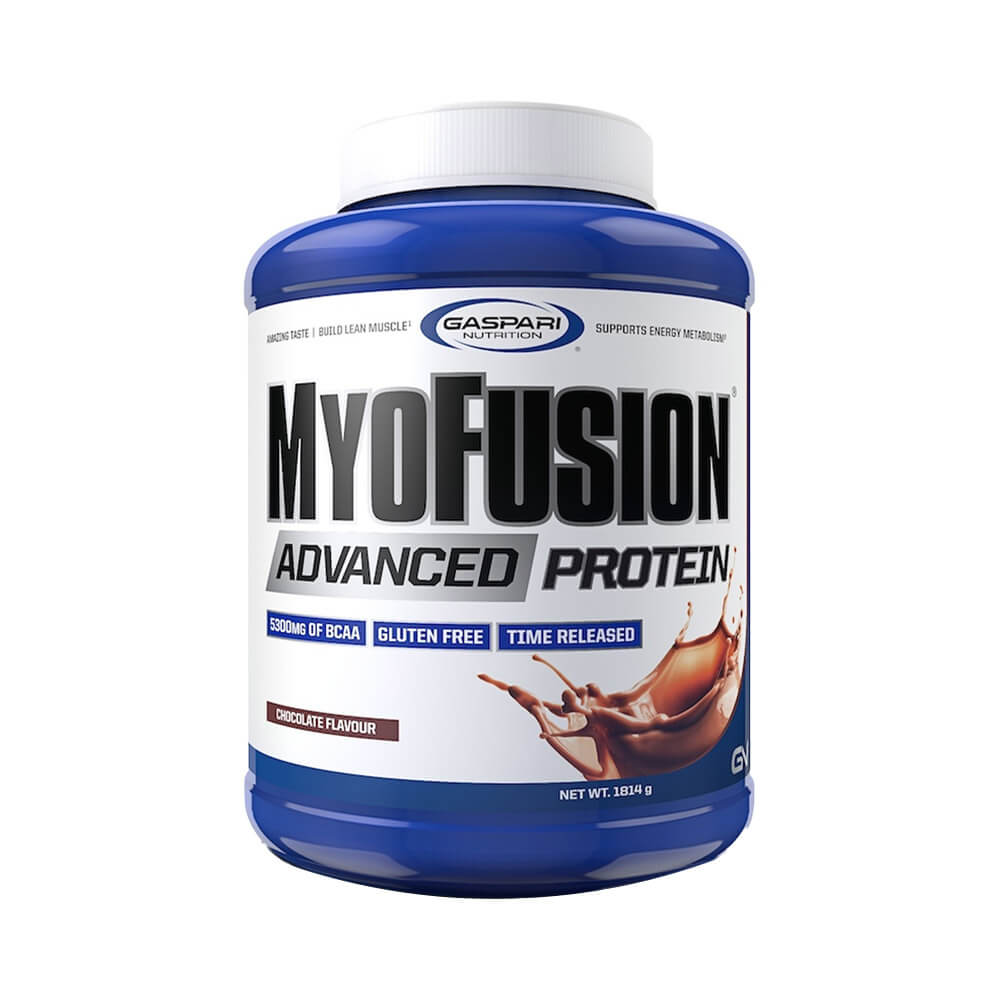 Black Friday - Reduceri MyoFusion 1,8kg, pudra, Gaspari Nutrition, Amestec de proteine, Crestere masa musculara Banana Promotie 1